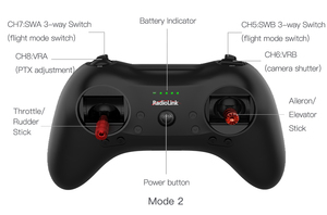 Nhà Máy radiolink T8S 8 kênh 2.4GHz <span class=keywords><strong>RC</strong></span> máy phát và máy thu r8ef điều khiển từ xa được xây dựng trong pin có thể sạc lại - Product Image 2