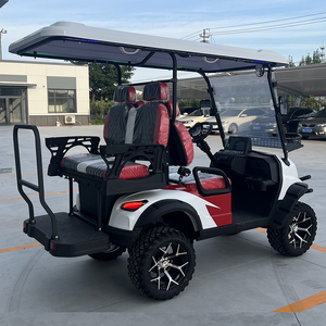 Fabrika yasal olarak popüler <span class=keywords><strong>4</strong></span>-seater elektrikli Off-road Golf arabaları, OEM işleme yetenekleri ile kamp bisikletleri satıyor - Product Image 4