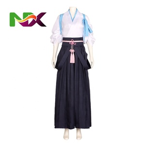 Nouveau style Genshined <span class=keywords><strong>Impact</strong></span> Kimono <span class=keywords><strong>Kamisato</strong></span> Ayaka Costume d'anime Cosplay Halloween Carnaval Fête Cosplay Robe - Product Image 5