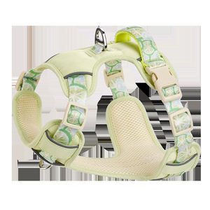 可愛いフルーツ反射ペットハーネス防水ナイロン快適子犬犬用ベスト通気性調整可能ベストスタイルハーネスリーシュセット - Product Image 5