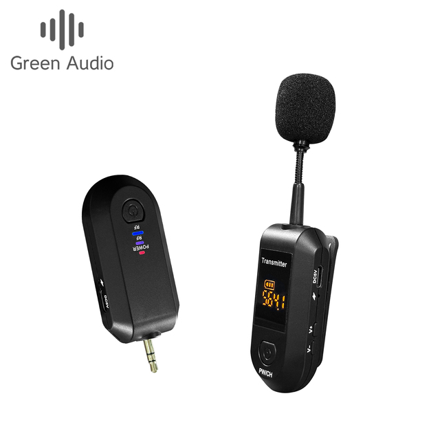 GAW-099 Multi Form Wireless Microphone Real Time Transmission Automatic Frequency Matching Lightweight to Wear Adaptor 2.4G