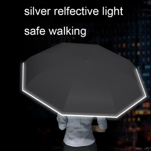 ร่มกันแดดแบบกลับด้าน 8K ขนาดใหญ่ ทนทาน พร้อมด้ามจับรูปตัว C สะท้อนแสงสีเงิน รับสกรีนโลโก้ ร่มกอล์ฟ - Product Image 2