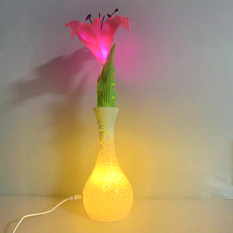 Home Decoration Interior Lighting 3D Night Light Customized Luxury Blooming Flower LED Night Light