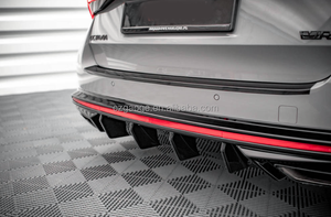 Kustomisasi Pabrik ABS Gloss Black Diffuser Belakang Mobil untuk Skoda Octavia RS MK4 2020 2021 2022 2023 2024 2025 2026 - Product Image 4