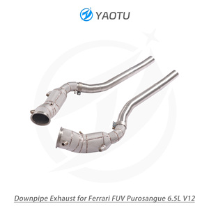 Tubo de <span class=keywords><strong>Escape</strong></span> de Flujo <span class=keywords><strong>Libre</strong></span> YT con Convertidor Catalítico de 3 Vías, OPF y Aislamiento para Ferrari FUV Purosangue 6.5L V12 Auto Deportivo - Product Image 2