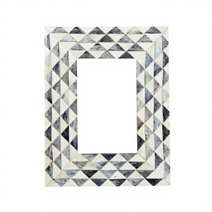 BS INTERNATIONAL BTR00121 Marco de Fotos Colgante Horizontal con Incrustaciones de Hueso Hecho a Mano en Forma de Corazón con Grabado en Relieve y Transferencia Térmica - Product Image 1