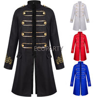Costume de Cosplay militaire médiéval pour homme, Blazer, chevalier, Prince, Punk, vestes rétro, Renaissance, manteau gothique, Noble, uniforme de fête
