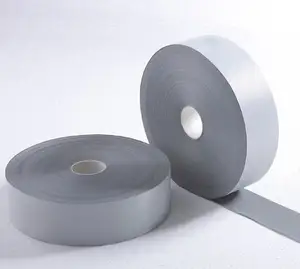 Reflective Fabric Tape Factory Direct Supply High Viz Silver Reflective Material Reflective Fabric Reflective Tape For Garments