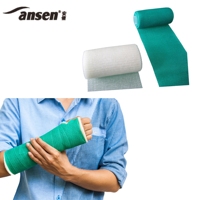 Consommables médicaux jetables pour le soulagement de la douleur Bande de moulage orthopédique en fibre de verre Bandage élastique pour plâtre Moules os