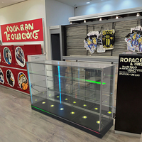 Vitrine de magasin de fumée de 4ft 6ft avec boîte à lumière Vitrine en verre à vision complète Vitrine verrouillable Vitrine Présentoir de magasin de tabac