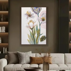 Belle <span class=keywords><strong>peinture</strong></span> florale à l'<span class=keywords><strong>aquarelle</strong></span> encadrée sur toile, décoration murale pour la maison, peintures et arts muraux - Product Image 1