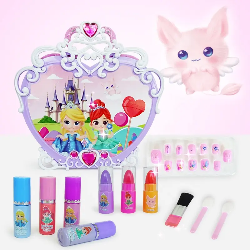Mädchen Spielzeug Set Schönheit Make-up Pinsel Set Rouge Lippenstift Lidschatten Make-up für Kinder spielen Haus Toy Girl