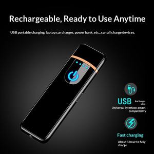 Encendedor Electrónico Rectangular de Plástico con Carga USB, Resistente al Viento, con Encendido Táctil, Mini, Moderno y Sencillo, Ideal para Regalo Publicitario - Product Image 2