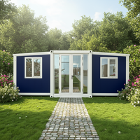 Module préfabriqué en acier extensible de luxe, respirant, personnalisé, 20/40 pieds, avec salle de bain complète, salon, supermarché, bureau