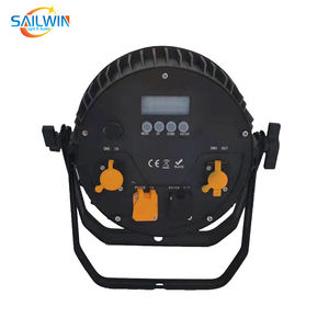 Сценический светодиодный светильник Sailwin IP65, водонепроницаемое Беспроводное дистанционное приложение DMX512 9x18 Вт rgbwa uv 6 в 1, уличная плоская светодиодная панель - Product Image 6