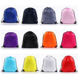 Promotion Gym Bag Full Color 210D Polyester Waterproof <b>Drawstring</b> <b>Backpack</b> for Business - Product Image 4