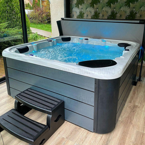 4 seatjacuzzi prezzo produttore vasca idromassaggio <span class=keywords><strong>in</strong></span> fibra di vetro spa tubo caldo esterno portatile vasca idromassaggio con acqua riscaldata getti a bolle - Product Image 2