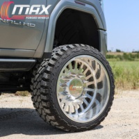 Jantes de camion forgées Super Single à déport profond 24x14 26x14 28x16 8x6.5 8x165.1 pour Dodge Ram 2500 3500 et Chevrolet Silverado 3500