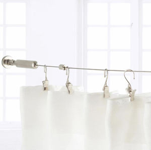 Accesorios Multifuncionales para Cables de Acero Inoxidable de 5 Metros, <span class=keywords><strong>Tensor</strong></span> de Cortina Plegable, Juego de Varillas para <span class=keywords><strong>Tendedero</strong></span> con Componentes Metálicos - Product Image 3