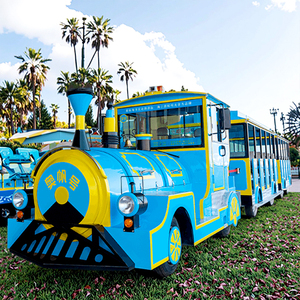 Autobús Turístico Eléctrico de 42 Asientos para Ciudad, Mini <span class=keywords><strong>Tren</strong></span> Turístico Eléctrico sin Rieles para Exteriores - Product Image 1