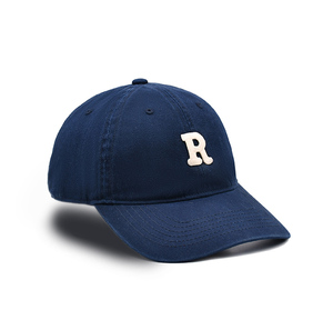 In Stock personalizzato Logo 6 pannello cotone papà cappellino da Baseball all'ingrosso lettera <span class=keywords><strong>R</strong></span> papà cappello - Product Image 3