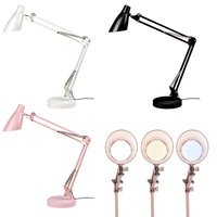 NailArt lampe de table moderne simple réglable LED lampe de bureau manucure professionnelle bras oscillant lampes de bureau pour table de salon de manucure
