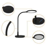 Lampe de bureau LED moderne nordique avec bras flexible réglable, éclairage tactile confortable pour les yeux, idéale pour les intérieurs de la maison et du bureau