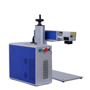 Máquina de grabado láser de fibra de acero inoxidable, brazalete de silicona, botella de plástico y Metal, impresora láser de código <span class=keywords><strong>Qr</strong></span> - Product Image 2