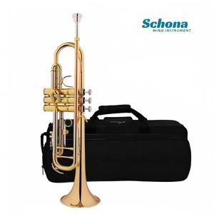 Tromba Professionale Bb a Tre <span class=keywords><strong>Colori</strong></span> (Rame Fosforoso/Rame Bianco/Ottone) con Pistone in Monel, Adatta per Performance/Scuola/Orchestra - Product Image 1