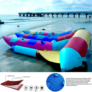 Venta Directa del Fabricante de Peces Voladores Inflables para Agua: Bote Banana Acuático Remolcable por Moto Acuática, Giroscopio Patito Amarillo - Product Image 5