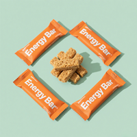 Emballages de barres imprimés personnalisés pour chocolat et barres énergétiques thermoscellage emballage de qualité alimentaire avec logo