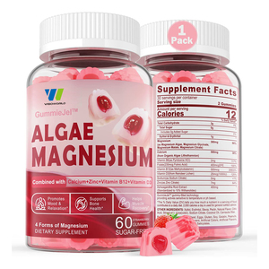 Gomitas de colágeno sin azúcar con calcio, magnesio, algas, zinc, vitaminas para la salud ósea, soporte nervioso, función muscular, estado de ánimo - Product Image 1