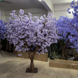 Exterior UV protegido hoja verde árbol verde bonsái grande Oliva Artificial pera mango Sakura Poinsettia planta Artificial grande - Product Image 2