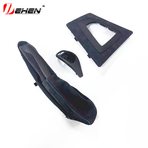3PC Untuk BMW F20 F21 F22 F23 M Performance Seri 1 2 Gagang Rem Parkir dengan Boot Alcantara Aksesoris Interior Serat Karbon - Product Image 4
