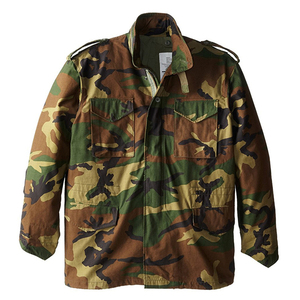 Vestes personnalisées pour femmes Mode Hiver 100% Coton Woodland Motorcycle Jacket Camo Zipper Hoodie - Product Image 2