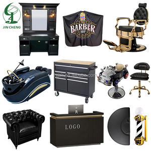Equipo de Barbería Jincheng, Muebles de Salón de Peluquería, <span class=keywords><strong>Espejo</strong></span>, Estación de Lavado, Silla de Barbería, Silla de Barbería <span class=keywords><strong>Antigua</strong></span>. - Product Image 3