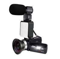Ensemble d'appareil photo numérique DV portable professionnel 4K HD 60FPS pour la photographie MicroSD Media et capteur d'imagerie CMOS