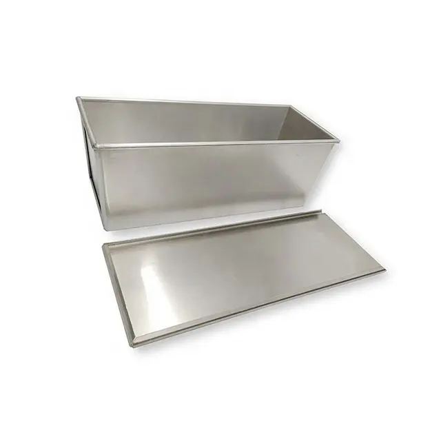 1000g Aluminum Metal Non Stick Loaf Bread Baking Pan with Lid Toast Bread Baking Tin Mould