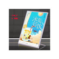 Cadre photo rectangulaire en aluminium pour cinéma, éclairage LED ultra-fin à haute luminosité, boîte lumineuse publicitaire pour menu, panneau d'affichage