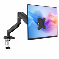 Nouveau support mural double moniteur peu encombrant, support articulé en métal robuste, rotation à 90 degrés, gestion des câbles pour des bureaux propres