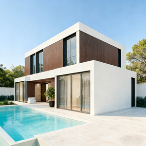 Maisons préfabriquées <span class=keywords><strong>de</strong></span> luxe en acier léger, conformes aux normes australiennes, 3 chambres, toit plat, style moderne, villas résidentielles - Product Image 4