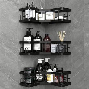 5 Pack Wall Mount Toilet Rack Organizer Shower Caddy <b>Bathroom</b> Shelf Organizer <b>Corner</b> Shower Caddy Shelf Organizer with Soap Tray - Product Image 2