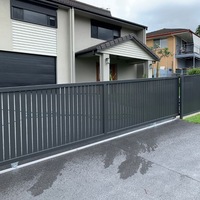 Ouvre-porte automatique de style australien avec télécommande, système d'automatisation de portail coulissant en aluminium durable et écologique
