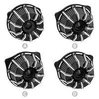Kit de filtre à air haute performance pour moto Harley Sportster XL 883 1200 Dyna Softail Touring M8 en aluminium noir