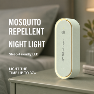 Nouvel anti-moustiques et anti-acariens ultrasonique 5W à brancher avec coussinets d'aromathérapie, veilleuse et fonctionnement silencieux pour utilisation domestique au chevet. - Product Image 1