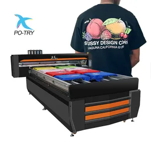 Flatbed Clothes Printing Machine T shirt Color Printer Direct to Garment Printer