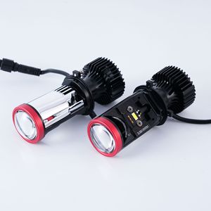 Đèn pha ô tô <span class=keywords><strong>LED</strong></span> siêu sáng Y8, tụ sáng công suất cao tích hợp thấu kính xa, 12V/24V, bóng đèn mắt cá H4 độ chế, mẫu X3 - Product Image 1