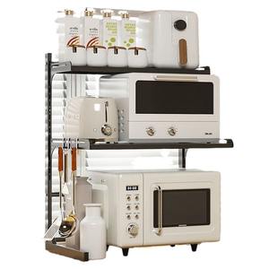 Étagère de rangement de comptoir pour <span class=keywords><strong>four</strong></span> à <span class=keywords><strong>micro</strong></span>-ondes, en métal, moderne, rétractable, multi-niveaux, <span class=keywords><strong>hauteur</strong></span> réglable, gain de place - Product Image 5