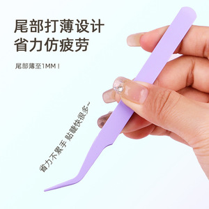 Eyelash Tweezers Stainless Steel Precision Colored For Eyelash Extension Professional Use - Product Image 4