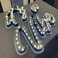 Lettres lumineuses LED personnalisées de 2, 3 et 4 pieds pour mariage, lettres empilables